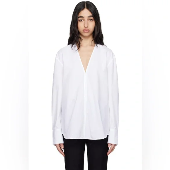 Toteme V neck Cotton Shirt